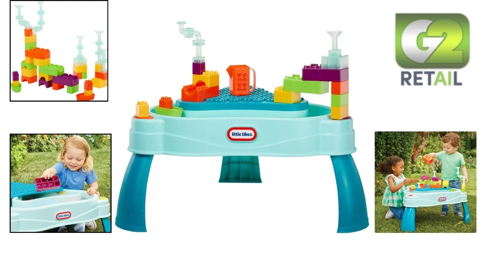 Столик для сборки и брызг воды из 25 предметов - идеально подходит для творческих игр детей - Изображение 2 из 4