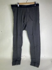 2xist Essential Cotton Long John Pants Under Layer Charcoal Gray Mens Size XL