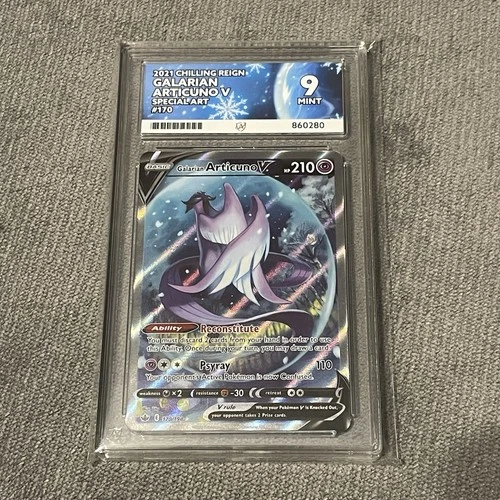 Galarian Articuno V 170/198 ACE Grading 9 Mint Chilling Reign Alt Art