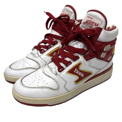 Etonic Akeem Dream Basketball Sneakers Mens 10 White Red Yellow High To Repair