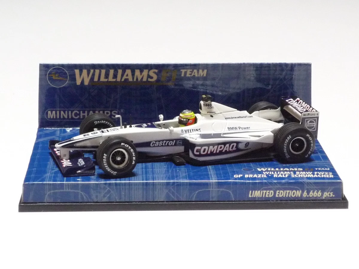 ウィリアムズ　FW２２　SHOWCAR　モントーヤ　ミニチャンプス　１／１８ MINICHAMPS BMW Williams Diecast Formula 1 Cars for sale | eBay