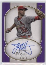 2018 Topps Definitive Collection Rookie Purple /10 Jack Flaherty Auto r9d