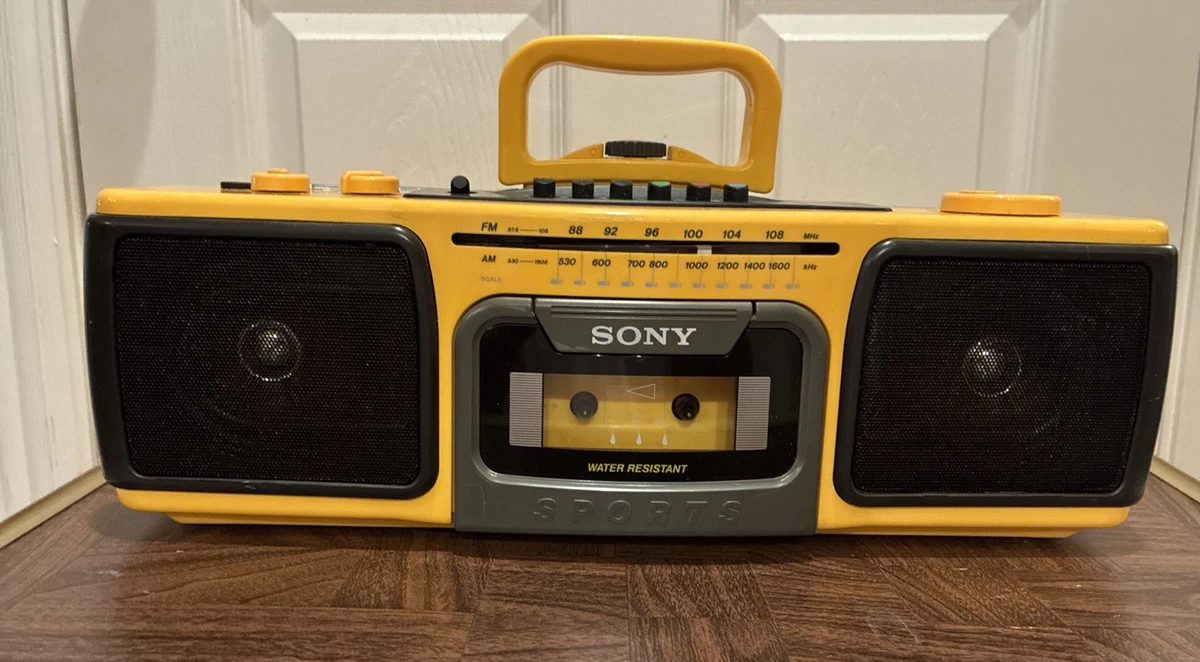 Sony Yellow Portable Stereos & Boomboxes with Headphone Jack for