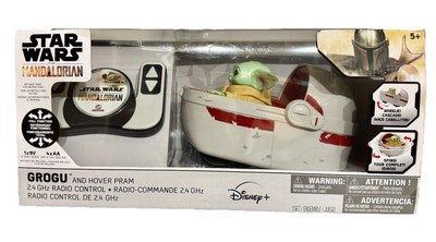 Disney Star Wars The Mandalorian Grogu and Hover Pram RC Radio Control Vehicle