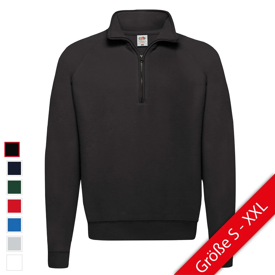 Sudadera Fruit of the Loom Clásica Cuello Cremallera Hombre NUEVA S - XXL - Imagen 1 de 1