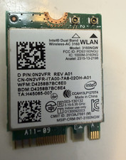 Intel 3160NGW Dual Band Wireless-AC 802.11ac M.2 Card 867 Mbps 0N2VFR