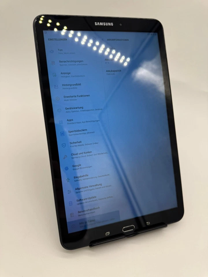Samsung Galaxy Tab A6 SM-T580 16GB WLAN MicroSD Tablet gebraucht funktioniert - Bild 3 von 4