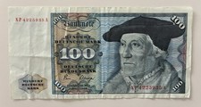 100,- DM Geldschein Januar 1980 Banknote Cr. D. Bundesbank 1962 - Original