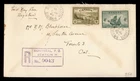 DR WHO 1949 CANADA FDC CABOT SHIP REGISTERED R82701