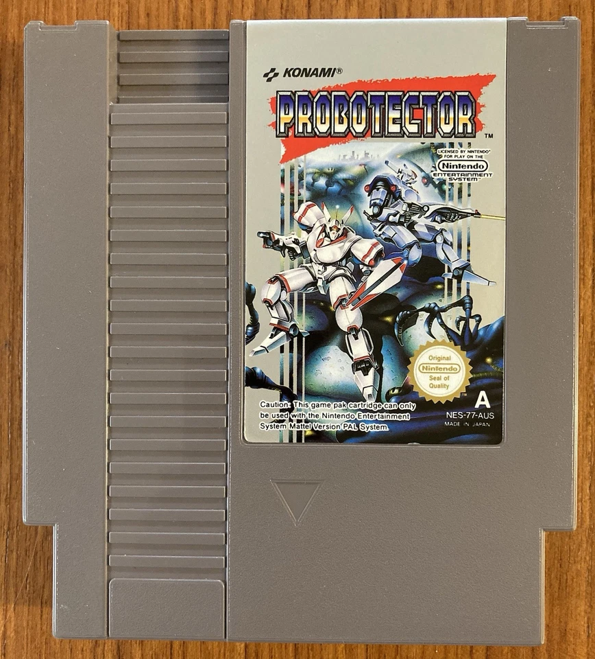 NES ~ PROBOTECTOR ~ Contra Nintendo NES-77-AUS Game Cart + Sleeve + Box Pal A - Image 2 of 4