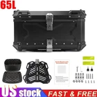 65L Black Motorcycle Tour Tail Box Waterproof Trunk Luggage Storage Top Case