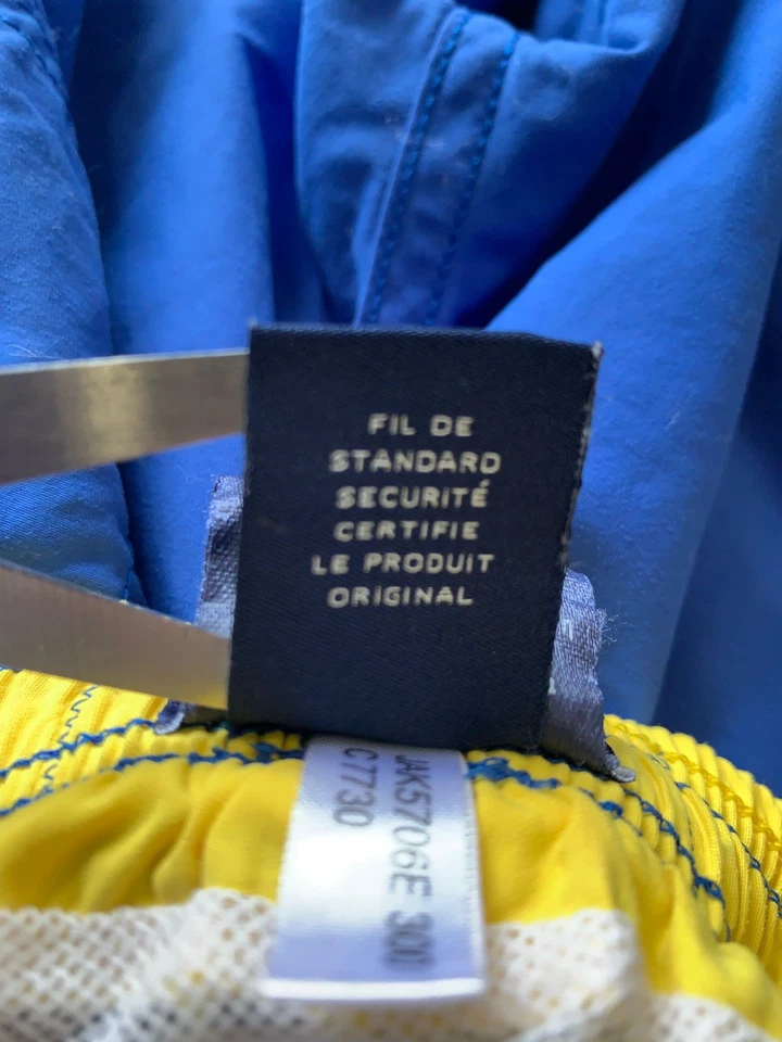 Vilebrequin Men’s Swim Trunks Blue Yellow Turtle Logo Sz S (30) Moorea Style #P5 - Image 4 of 4