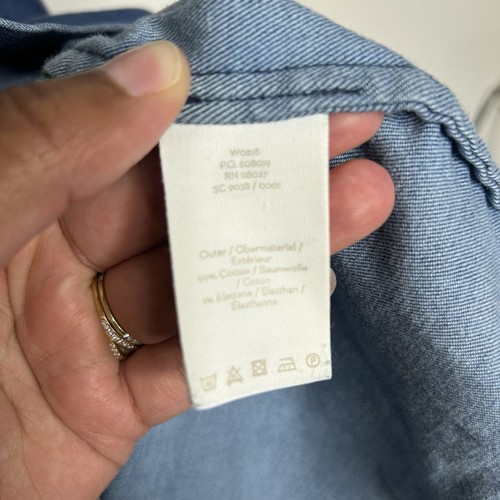 Vestido recto Boden Denim manga corta con cremallera trasera elástico talla 12L - Imagen 4 de 7