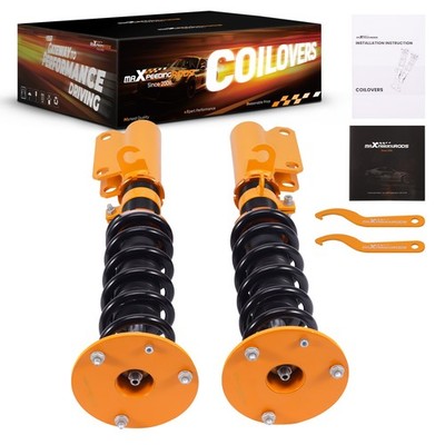 Pair Front Coilovers Shocks & Springs Lowering Kit fit BMW X5 E53 2002-2006