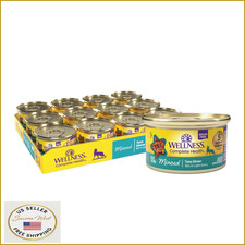 Wellness Complete Health Minced Adult Wet Cat Food Tuna Grain-Free 24x3oz