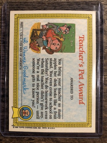 1985 TOPPS GARBAGE PAIL KIDS Oozy Suzy #28a - Picture 2 of 2
