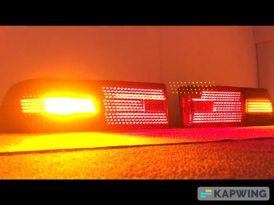 【 CULT】Lux Red FULL DANCING 1990 - 1994 Lexus LS400 Taillight SET UCF10