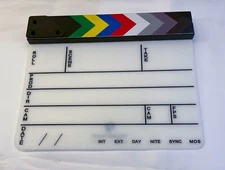 Pearstone SADC-911 Acrylic Dry Erase Clapboard with Color Sticks (9.25x11")