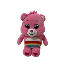 2020 Basic Fun Care Bears Cheer Bear Pink Rainbow 10” Stuffed Animal Plush Toy