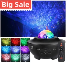 3In1 Galaxy Star Projector LED Night Light Music Player Remote Christmas Gifts