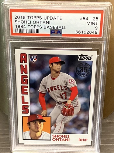 2019 Update #84-25 Shohei Ohtani 1984 Topps Baseball (RC Logo Error) PSA 9 MINT