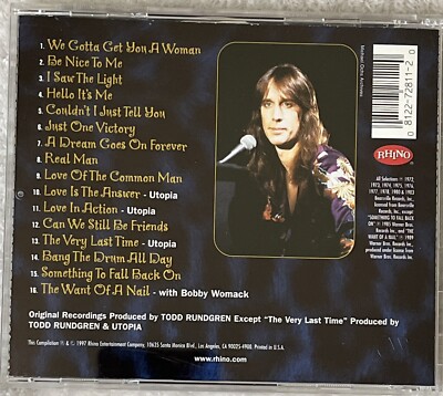 Very Best of by Todd Rundgren (CD, 1997) 16 Tracks Untested
