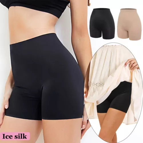 Women's Slip Shorts for Under Dresses Anti Chafing Seamless Safety Panty Shaper - Picture 1 of 16