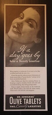 1936 Dr. Edwards' Olive Tablets ''The Beauty Laxative'' Advertisement