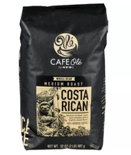 CAFE Olé by H‑E‑B Whole Bean Medium Roast Costa Rican Coffee 32 OZ 2 LBS