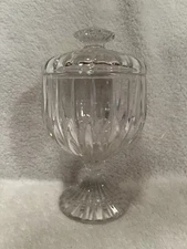 Crystal Compote Footed w/lid Vintage