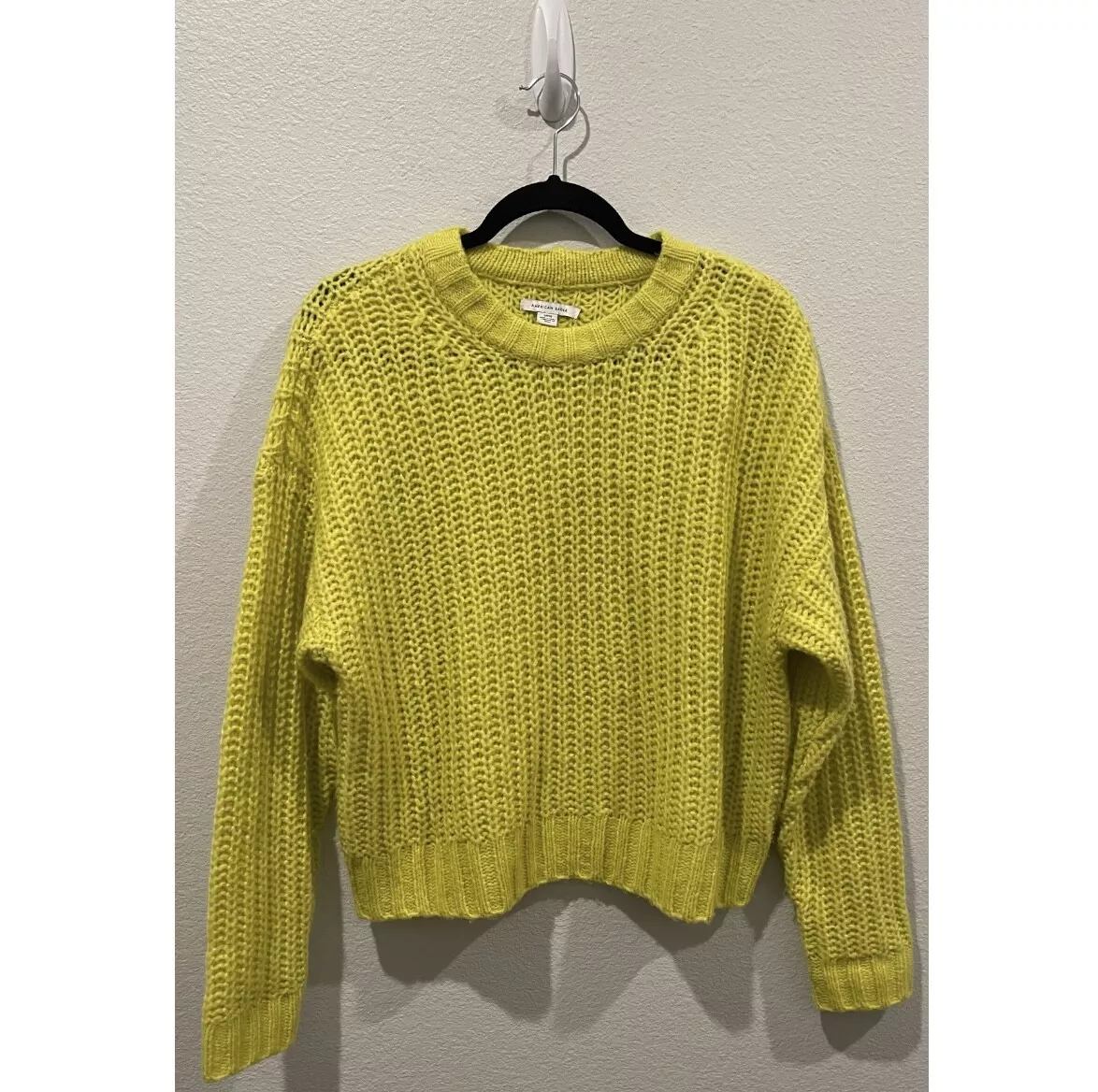 American eagle top yellow sweater