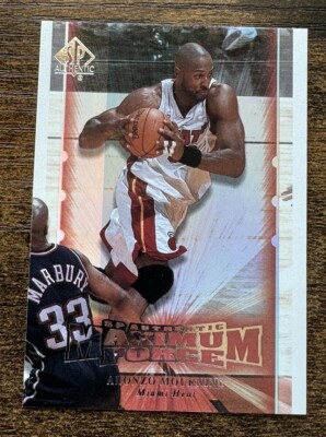 1999-00 SP Authentic Maximum Force Insert #M13 Alonzo Mourning Miami Heat SP