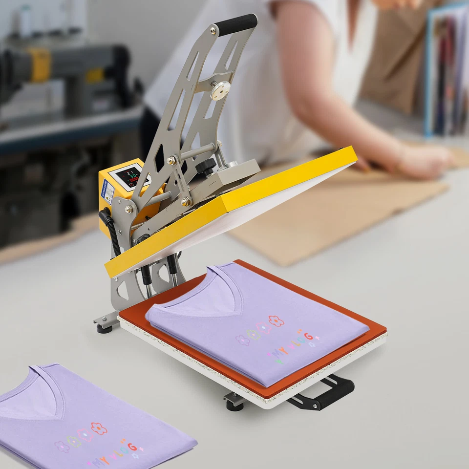 Máquina de prensa de calor abierta semiautomática Clamshell con función de extensión resistente Foto 2 de 4