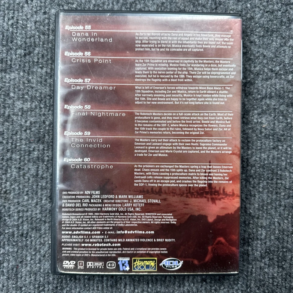 Robotech Remastered - Volume 10 Extended Edition - DVD - VERY GOOD - Image 2 of 3