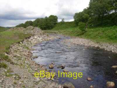 Photo 6x4 River Enrick Corrimony Rocky river breeding Common Sandpipers  c2007
