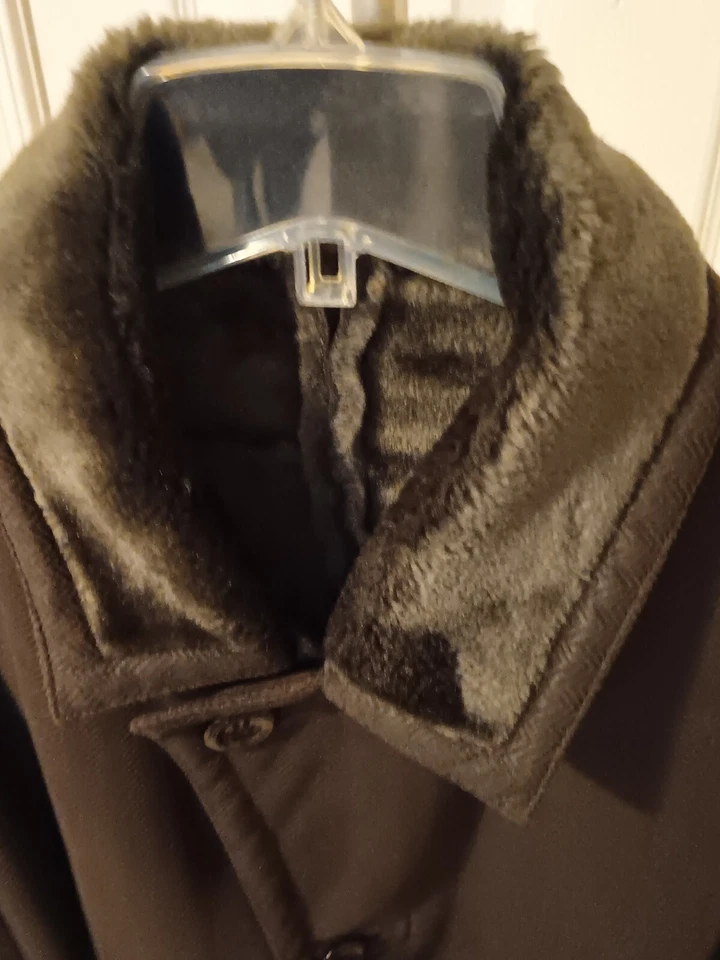 Abrigo XL de piel sintética Stacey Adams para hombre Foto 3 de 4