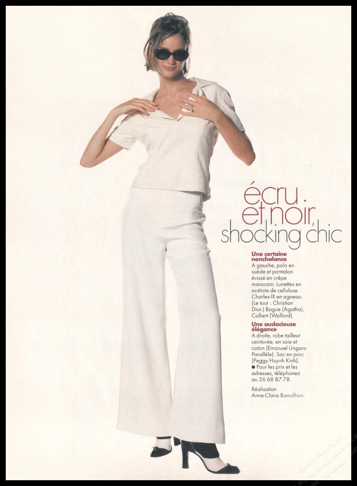 Publicité imprimée magazine Dior à talons hauts années 1990 mode femmes jambes longues chaussures  1pg