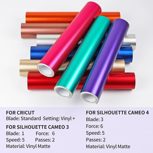Champagne Gold Permanent Adhesive Vinyl,12" x12ft Matte Metallic Vinyl Roll - Picture 4 of 6