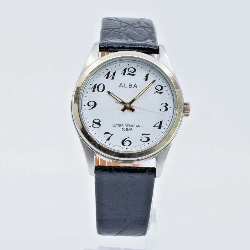 ALBA SEIKO QUARTZ V501 0EL0 TWO TONE WATCH