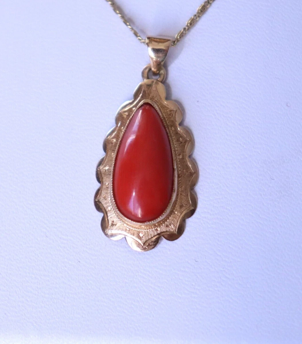 Red coral sale pendant online