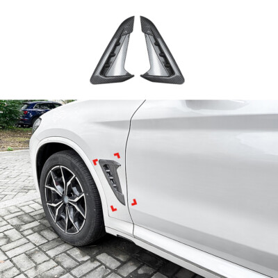 Carbon Look Fender Air Intakes Side Panels for BMW X3 X4 G01 G02 M-Sport