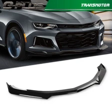 Fits For 16-22 Chevy Camaro 1LE Style Gloss Black Front Bumper Lip Splitter ABS