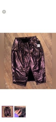 Free Press Women purple, metallic Skirt Med