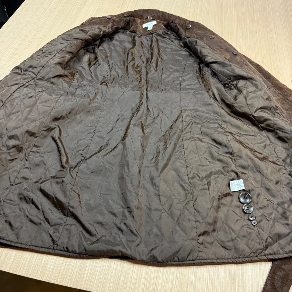 y2k Abrigo Tapiz Vintage Vestido Largo Granero Mediano Cachemira Marrón Hippie Boho Foto 4 de 4