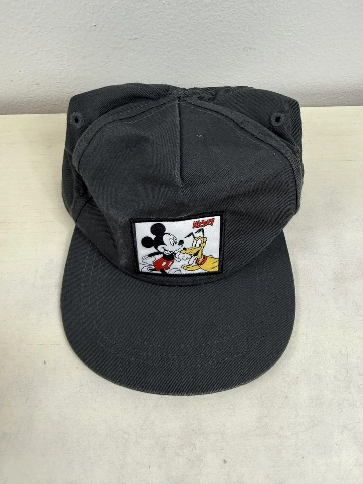 Disney Niños Sombrero 9-12M Niño Pequeño Mickey Mouse Plutón Gorra Negro Parche Bordado Foto 3 de 4