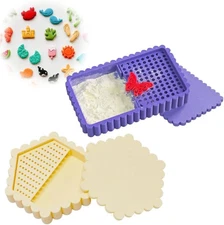 Cornstarch Tapper Box for Polymer Clay, 2PCS Cornstarch Container Polymer Cla...