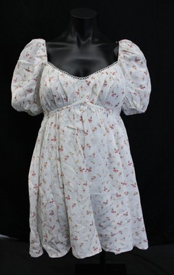 Finder Keepers Women's Floral Print Zadie Mini Dress CL8 White Daisy Size US: 4
