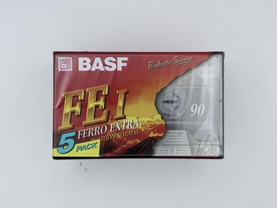 BASF Cassettebandjes FEi Ferro Extra - 90min - 5-Pack Nieuw