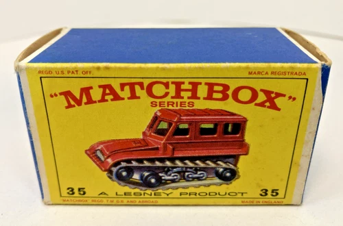 Matchbox Lesney #35 Snow-Trac Box Only E4 Box Only NO Vehicle