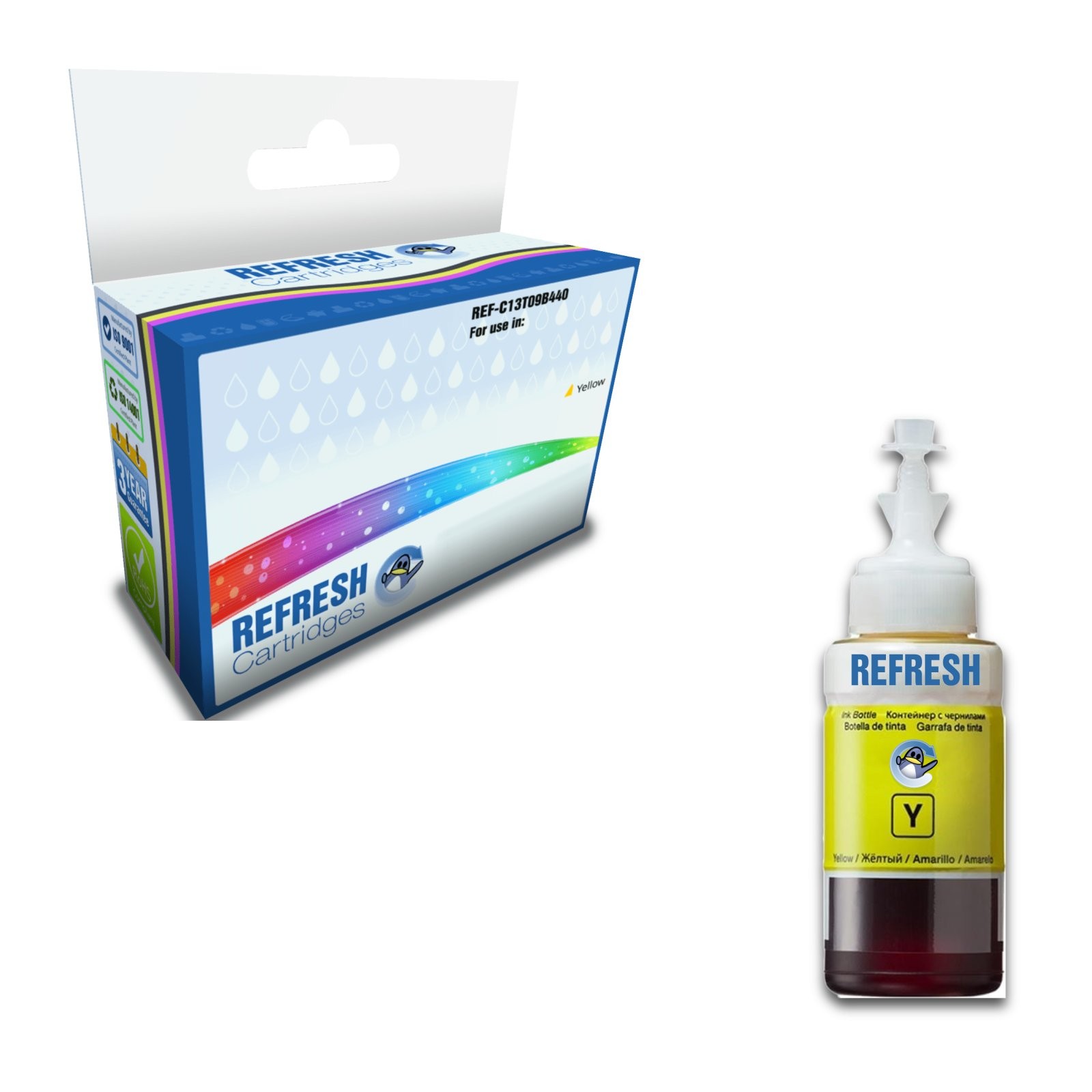 Refresh Cartridges Yellow 107 Ink Compatible With Epson Printers